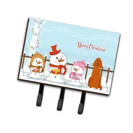 Carolines Treasures Merry Christmas Carolers Irish Setter Leash or Key Holder BB2395TH68